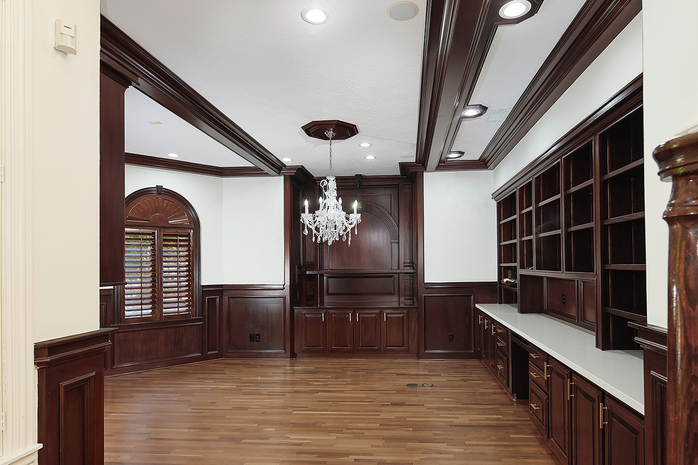 23508 Twin Oaks Drive Spring, TX 77389 - Photo 6 of 50 a view of empty room with wooden floor and windows