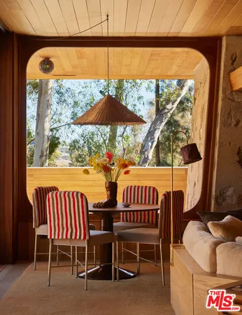 a table and chairs in the patio
