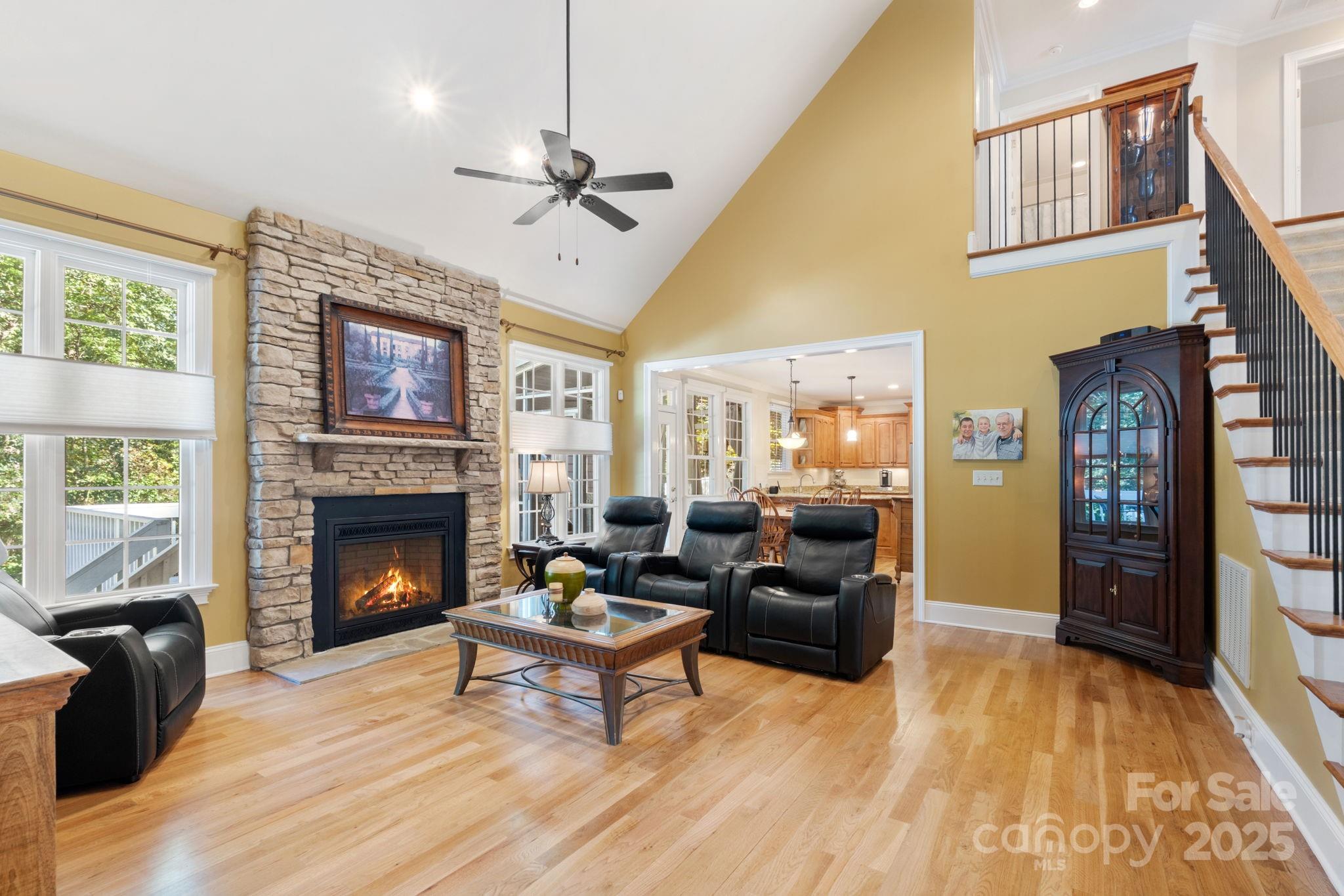 405 St Andrews Road Statesville, NC 28625 - Photo 6 of 37 a living room with furniture and a fireplace