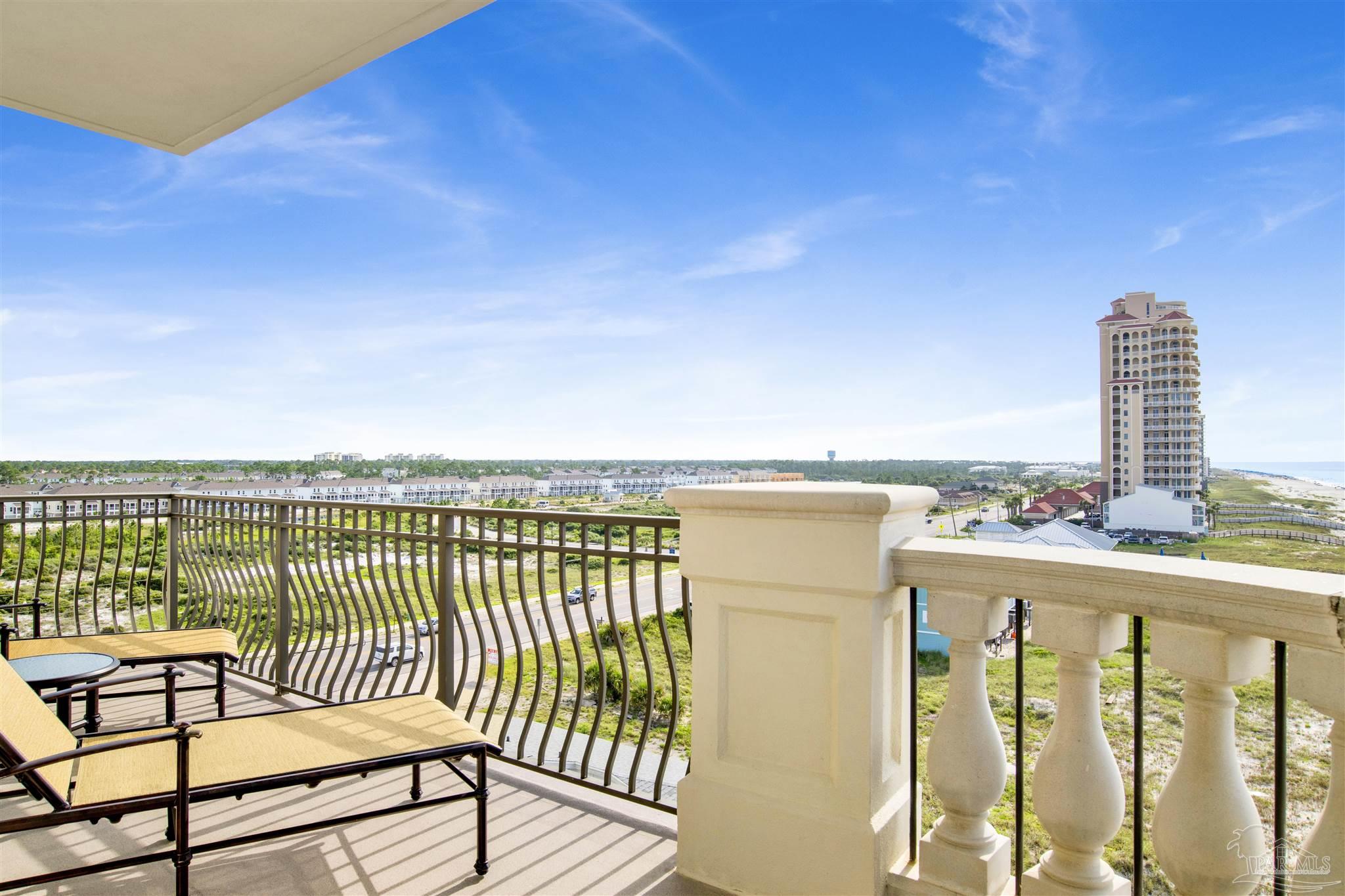 14455 Perdido Key Drive, Unit 601 Perdido Key, FL 32507 - Photo 20 of 62 a view of a city from a balcony with outdoor seating