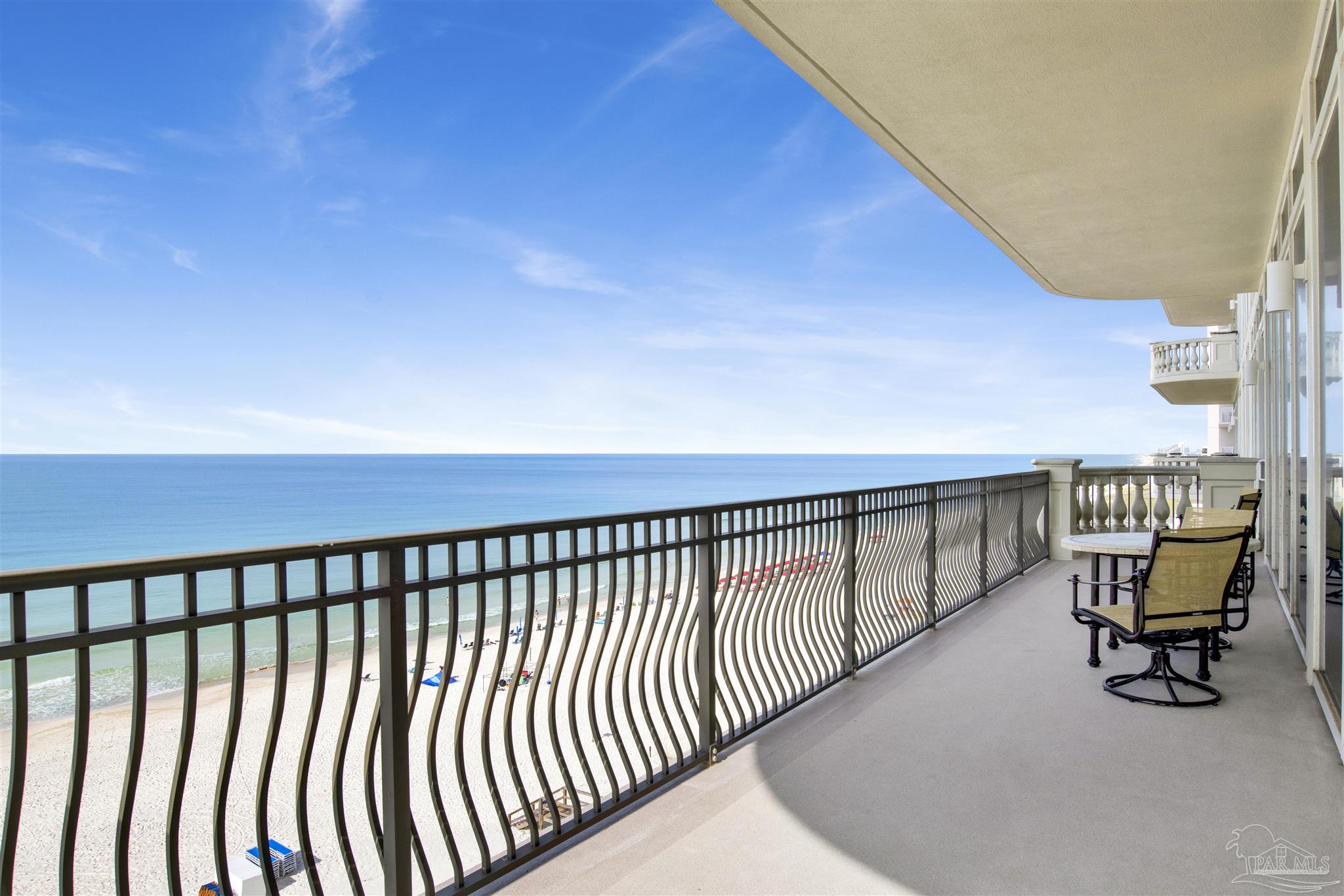 14455 Perdido Key Drive, Unit 601 Perdido Key, FL 32507 - Photo 2 of 62 a view of a chairs and table in the balcony