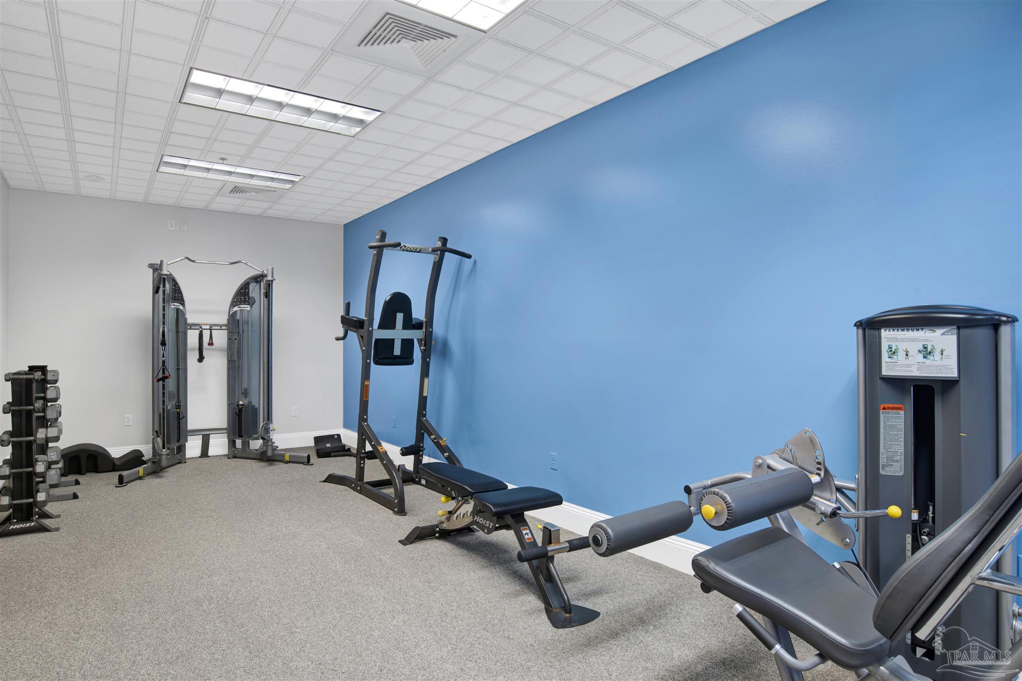 14455 Perdido Key Drive, Unit 601 Perdido Key, FL 32507 - Photo 52 of 62 a view of a room with gym equipment