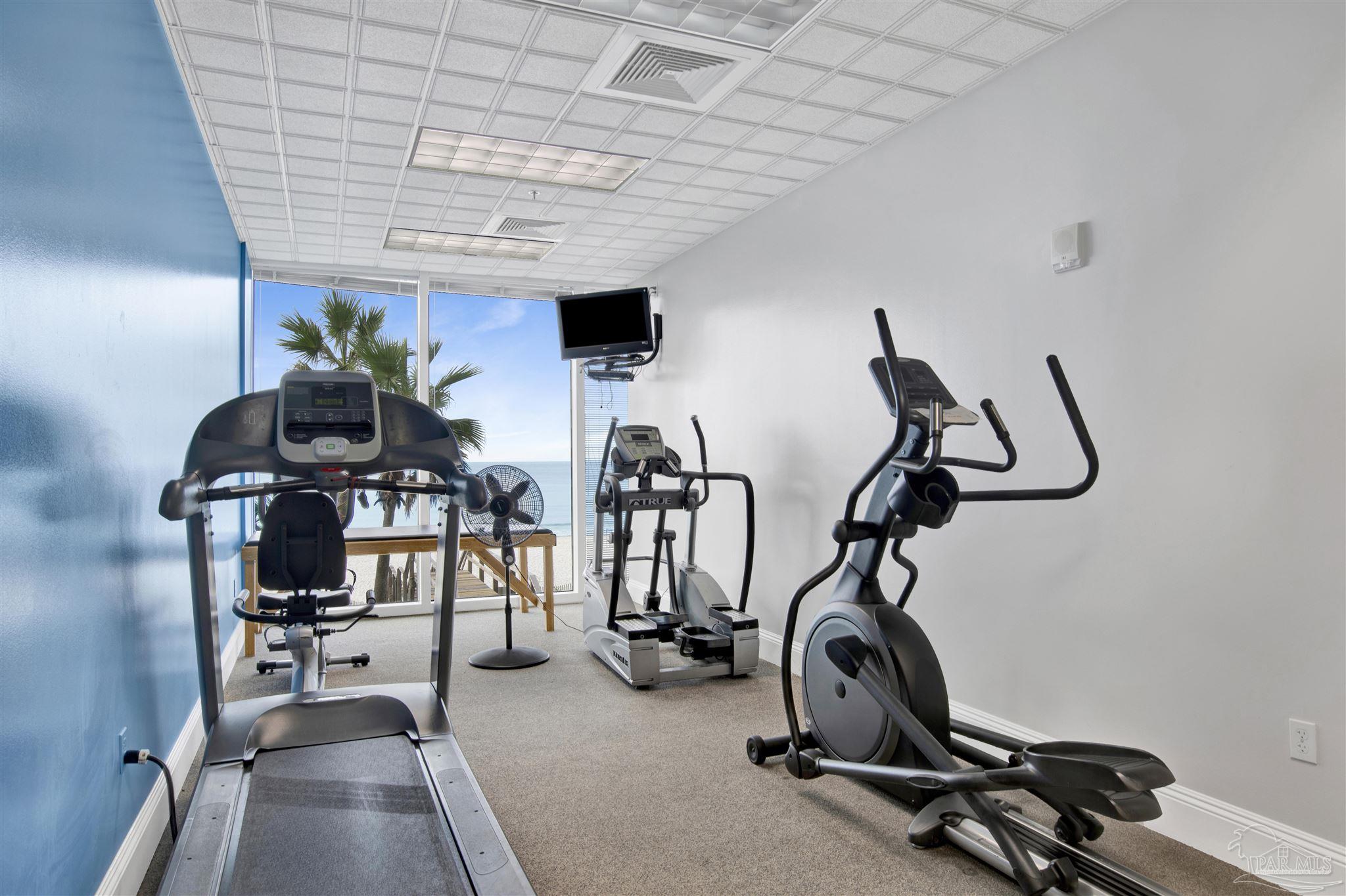 14455 Perdido Key Drive, Unit 601 Perdido Key, FL 32507 - Photo 53 of 62 a view of a room with gym equipment