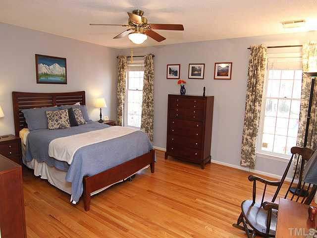 5402 Middleton Road Durham, NC 27713 - Photo 9 of 25 The hardwood floors extend throughout the entire 2nd floor! This owner's suite with soft color pallette offers a quiet respite. Master Bedroom