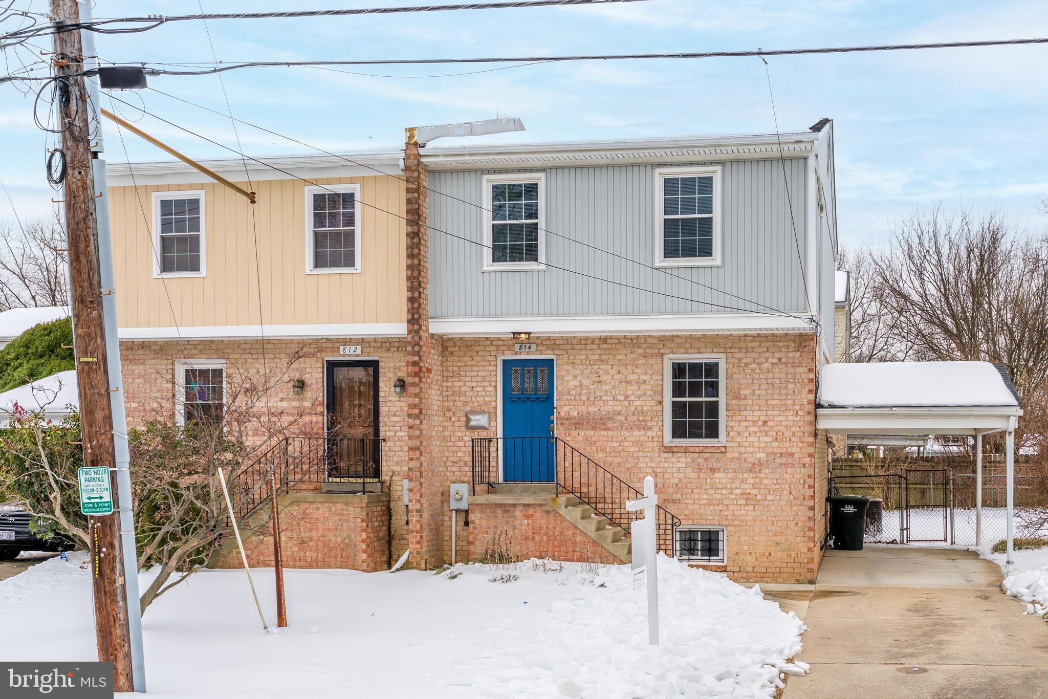 814 Geranium Street Northwest Washington, DC 20012 - Photo 2 of 51 a house view with a outdoor space