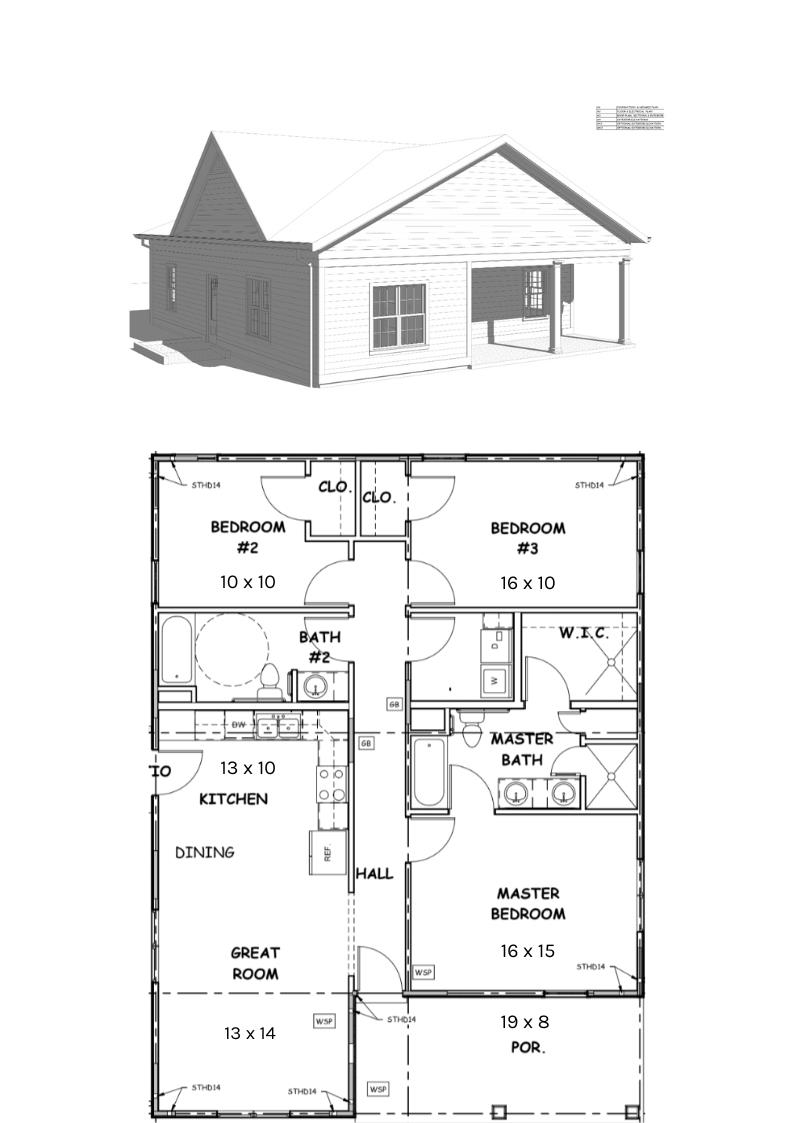1492 East Alcy Road Memphis, TN 38106 - Photo 6 of 6 Floor plan