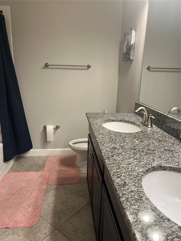 17361 Old Tobacco Road Lutz, FL 33558 - Photo 22 of 27 a bath room with a granite countertop sink and a mirror