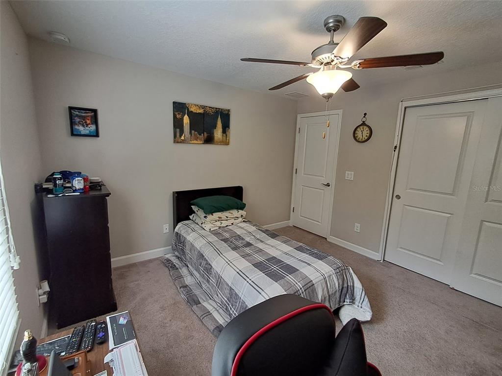 17361 Old Tobacco Road Lutz, FL 33558 - Photo 27 of 27 a bedroom with a bed and a mirror