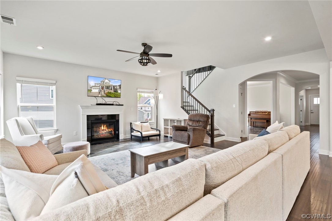 4125 Cambrian Circle Midlothian, VA 23112 - Photo 6 of 21 a living room with furniture and a fireplace