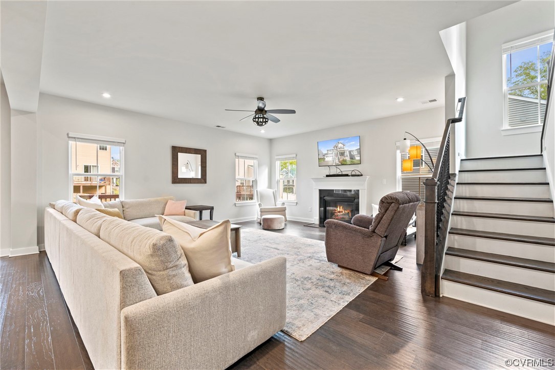4125 Cambrian Circle Midlothian, VA 23112 - Photo 8 of 21 a living room with furniture and a fireplace