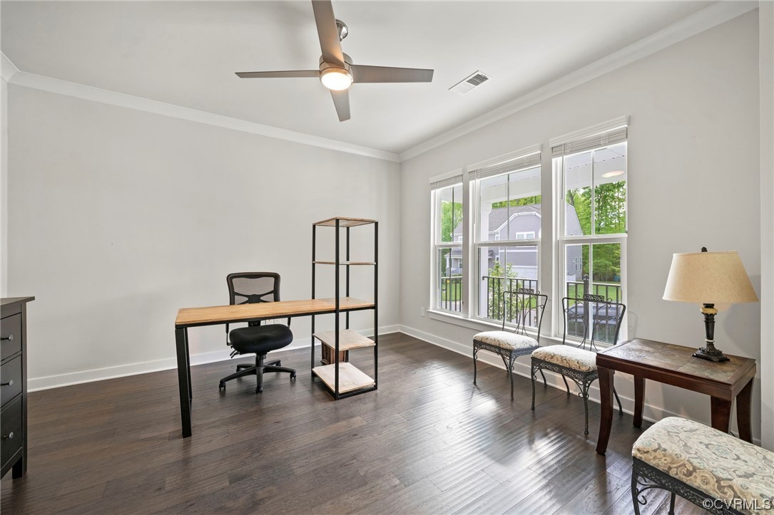 4125 Cambrian Circle Midlothian, VA 23112 - Photo 9 of 21 a workspace with wooden floor and a window