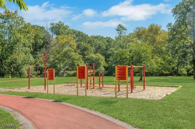 a view of a park with welcome board