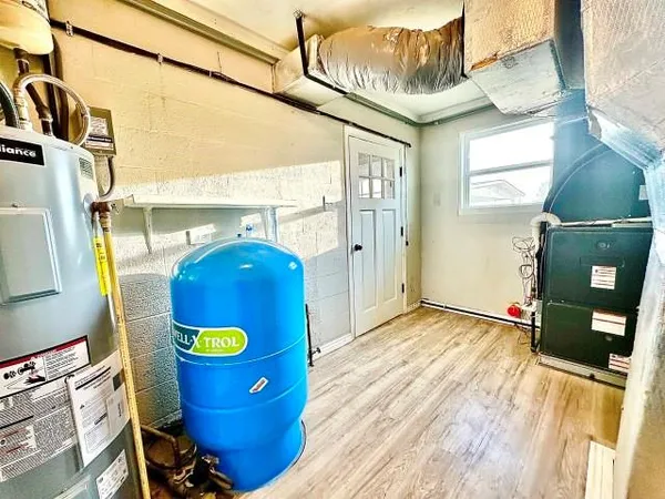 a view of a storage & utility room