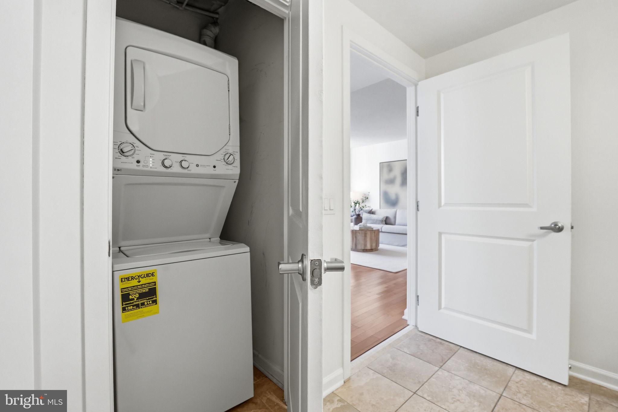 440 L Street Northwest, Unit 809 Washington, DC 20001 - Photo 24 of 50 a view of washer and dryer
