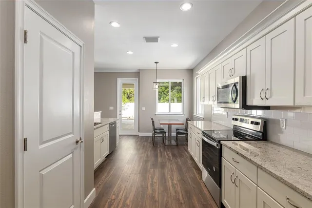 a close view of closet