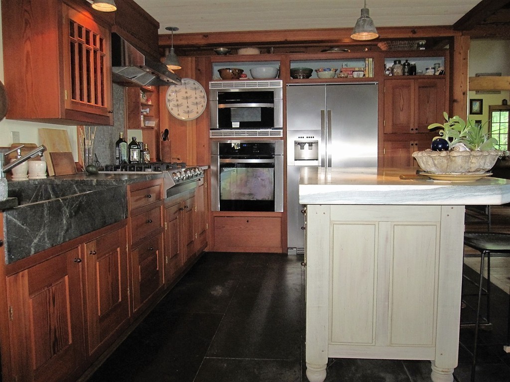 160 George Lamb Road Leyden, MA 01337 - Photo 13 of 30 a kitchen with stainless steel appliances granite countertop a stove a sink and dishwasher