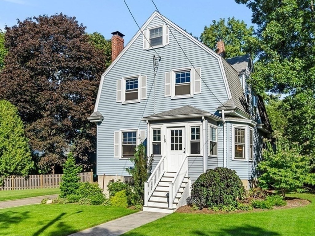 16 Manson Road Needham, MA 02494 - Photo 34 of 34 a front view of a house with a yard