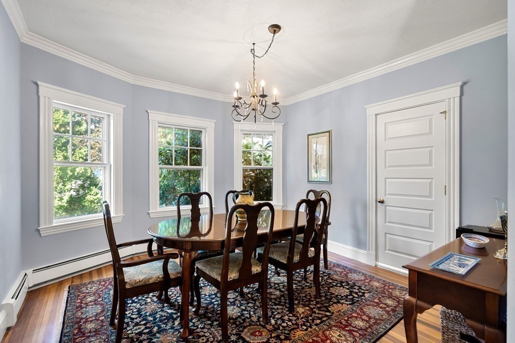 16 Manson Road Needham, MA 02494 - Photo 9 of 34 a view of a dining room with furniture window and outside view