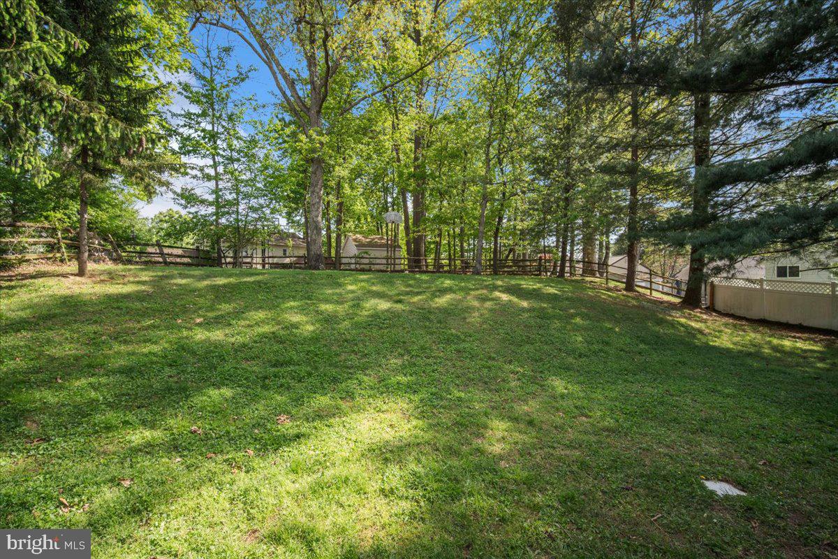 3912 Gelding Lane Olney, MD 20832 - Photo 33 of 62 a backyard of a house with lots of green space and fountain