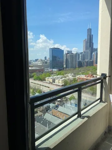 a city view from a window