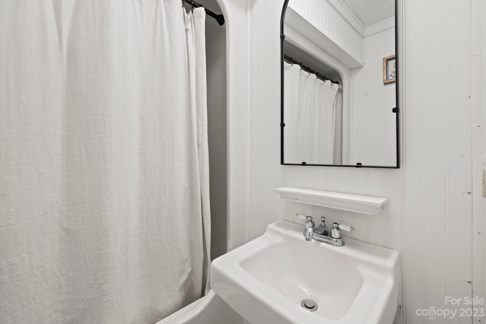 1545 Brevard Road Asheville, NC 28806 - Photo 26 of 43 a bathroom with a sink and mirror