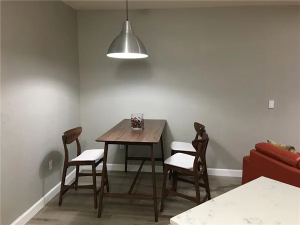 a view of a workspace with furniture