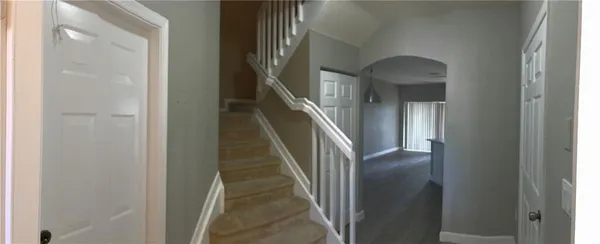 a view of a hallway with a hallway