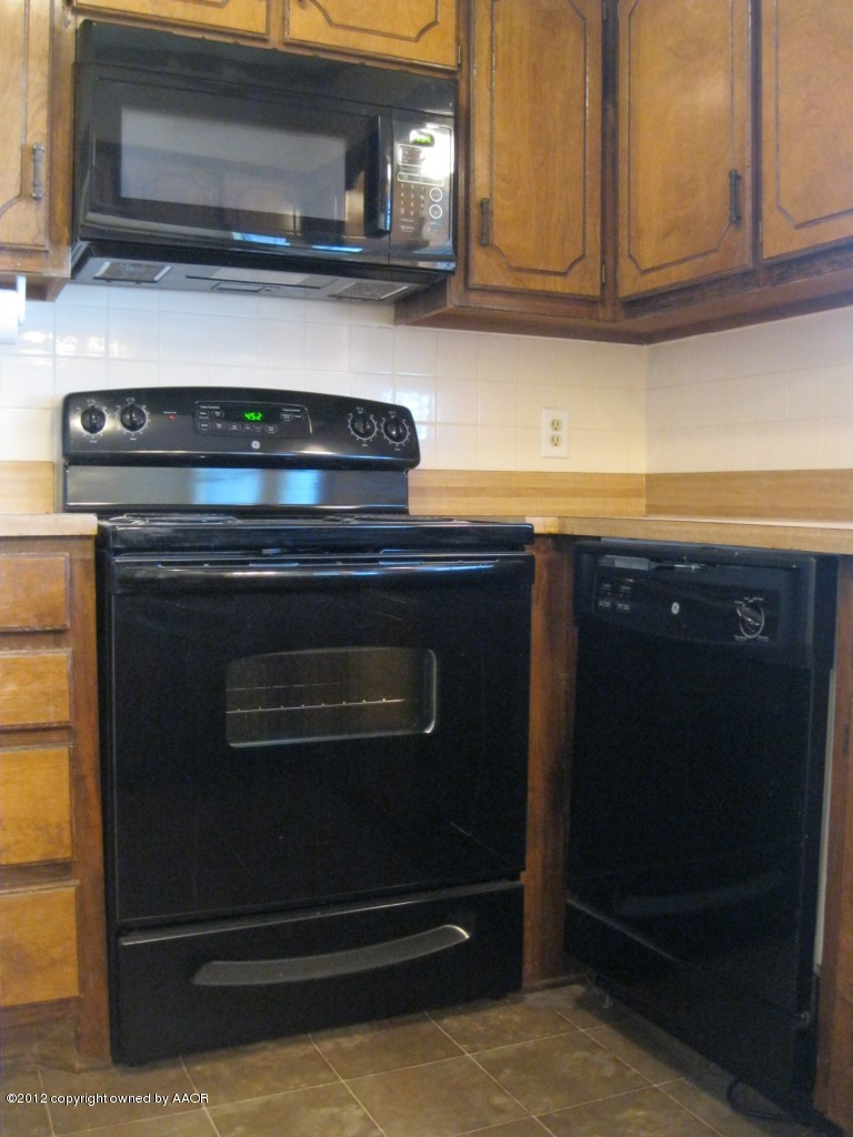 5714 South Milam Street Amarillo, TX 79110 - Photo 20 of 22 a stove top oven sitting inside of a kitchen