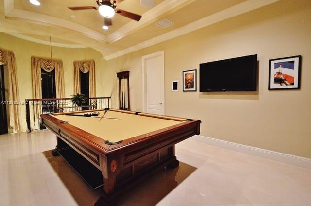 19349 Waters Edge Street Weston, FL 33332 - Photo 28 of 63 a room with pool table and flat screen tv