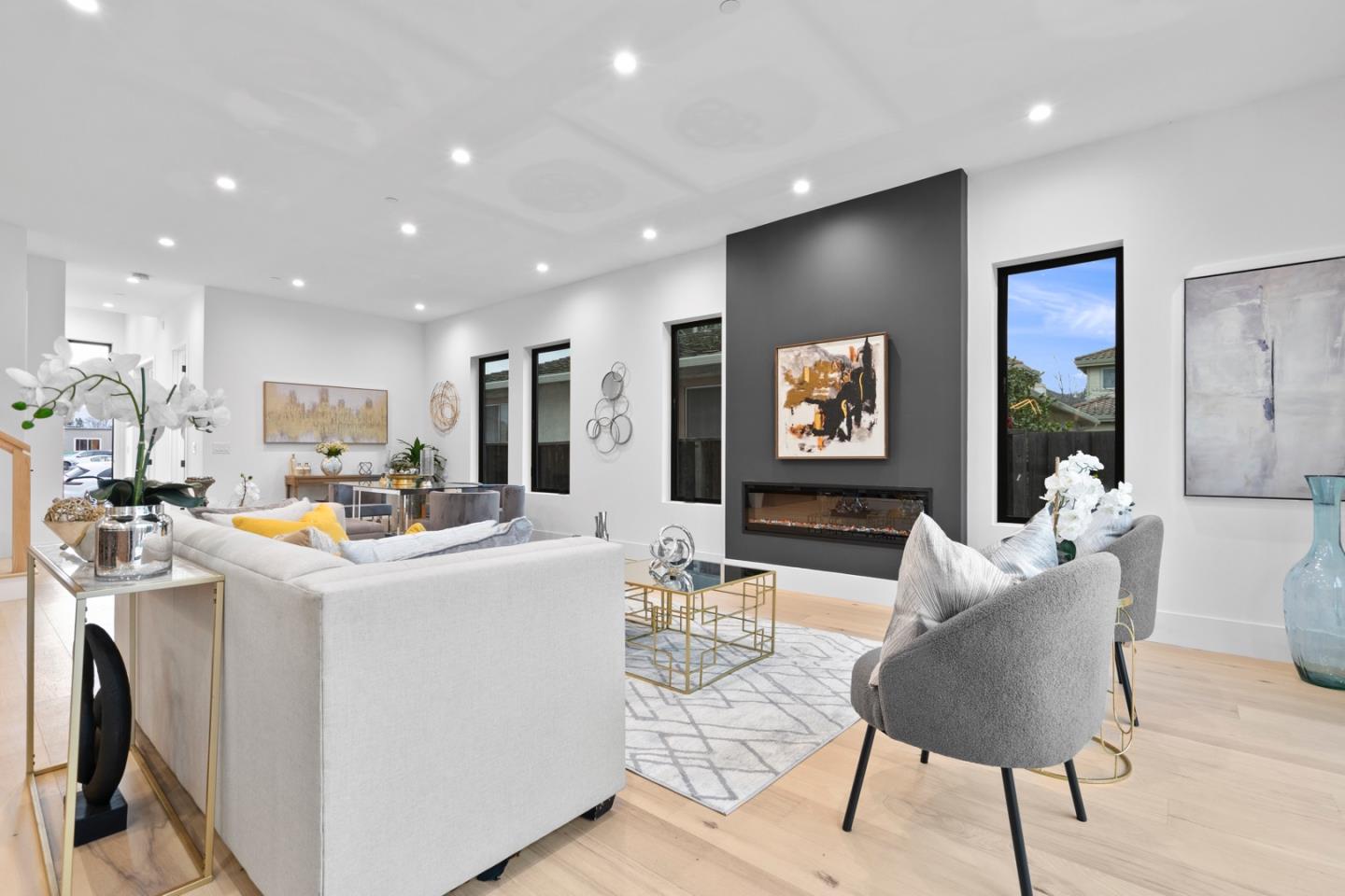 719 East Homestead Road Sunnyvale, CA 94087 - Photo 11 of 47 a living room with furniture and kitchen view