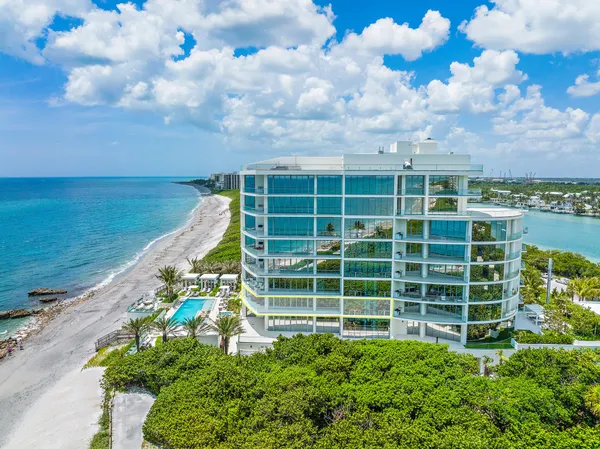 a view of a building with a garden