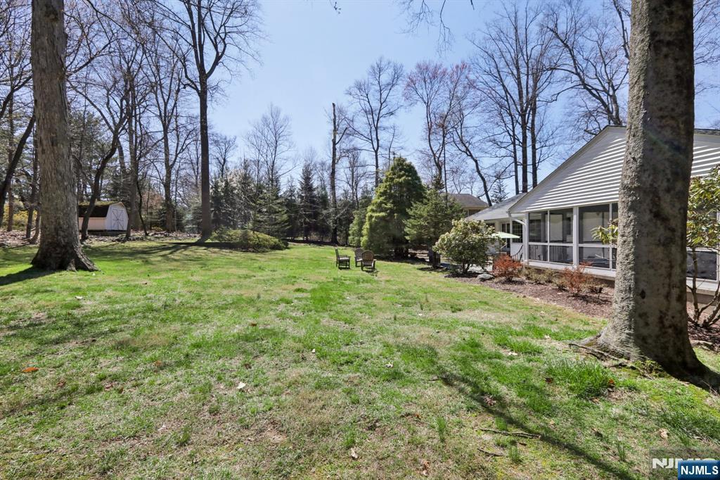 132 Dimmig Road Upper Saddle River, NJ 07458 - Photo 28 of 33 a view of a backyard with a tree