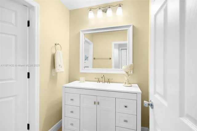 a view of a hallway with elevator