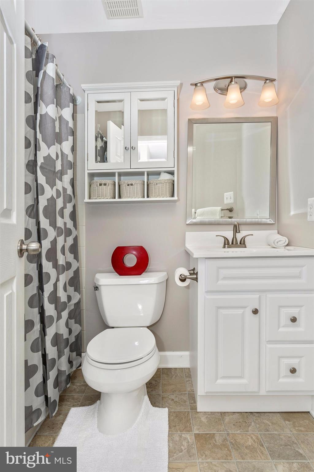 6408 View Point Court Frederick, MD 21703 - Photo 13 of 30 a bathroom with a sink a toilet and a mirror