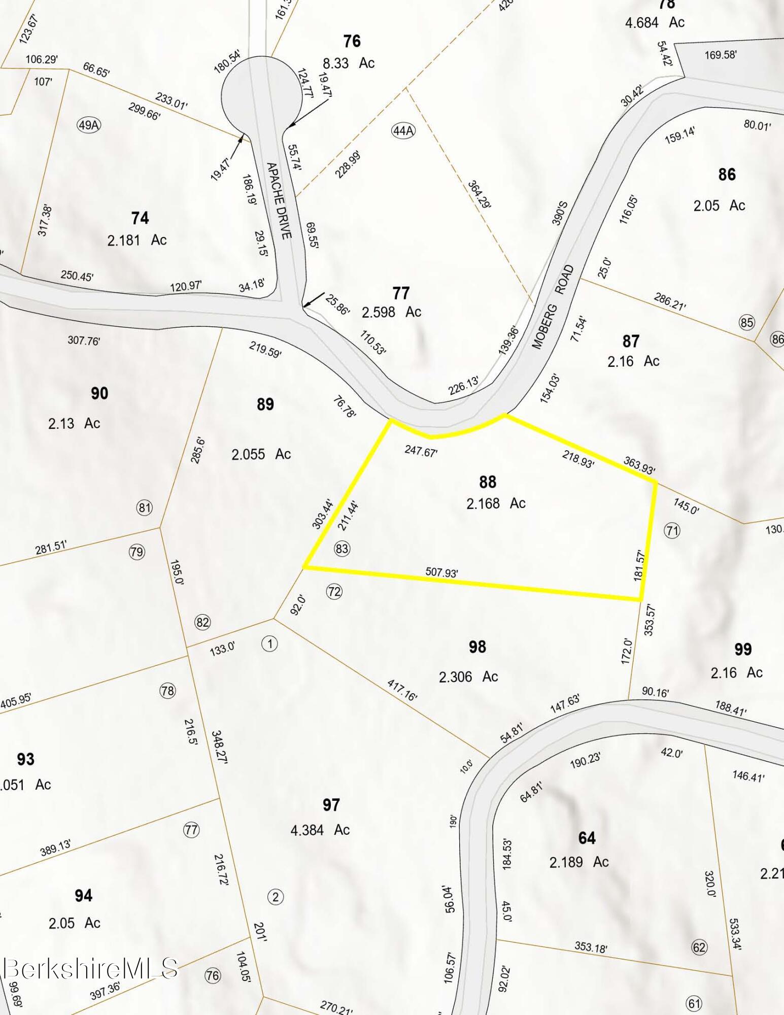 0 Moberg Road Becket, MA 01223 - Photo 12 of 12 Map