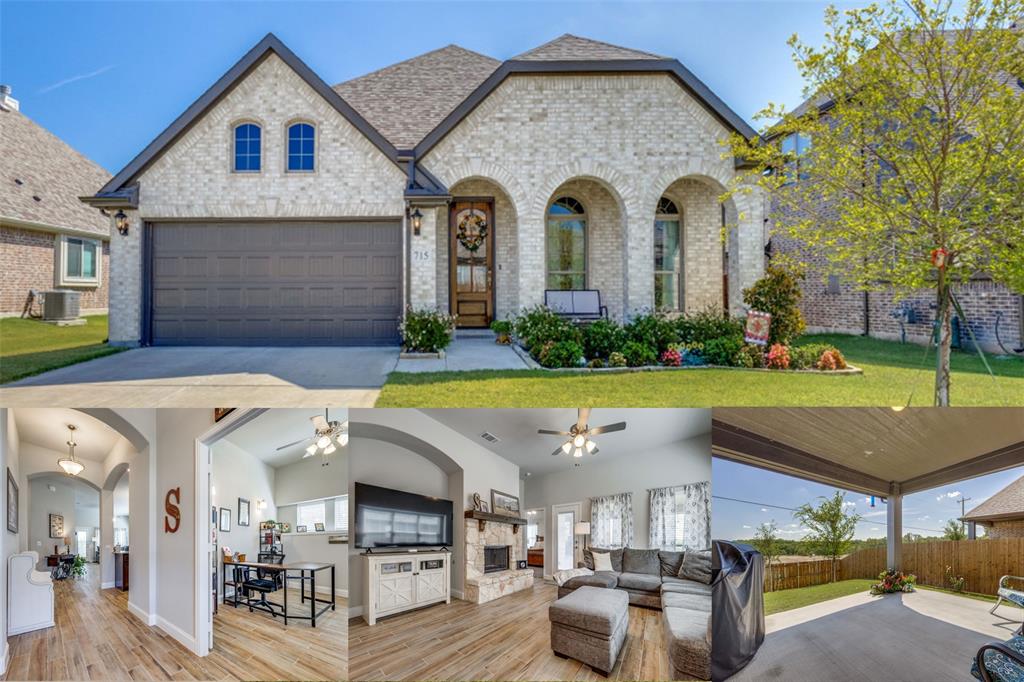 a front view of a house with entertaining space