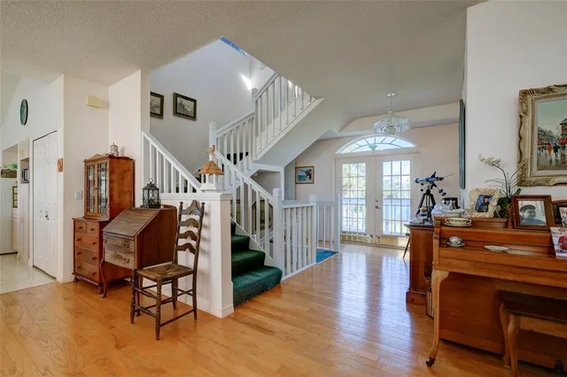 a view of front door of house