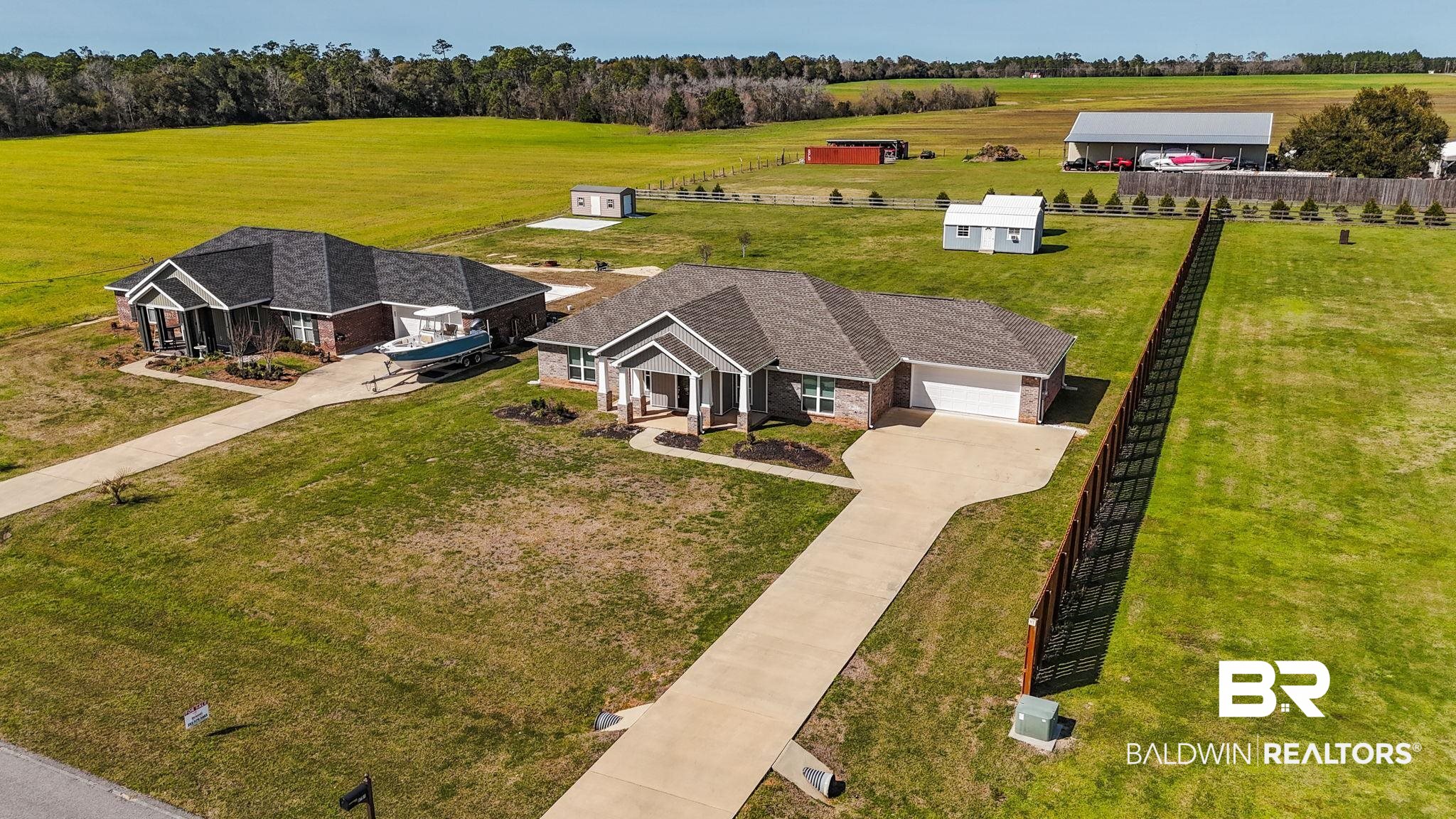 8781 Baptist Camp Road Elberta, AL 36530 - Photo 29 of 44 Drone / aerial view with a rural view