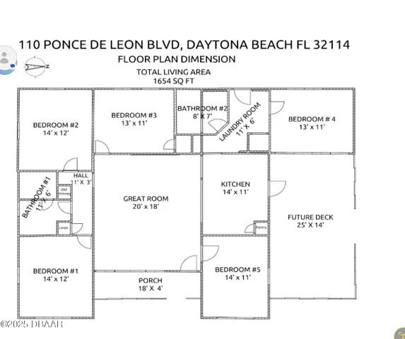$795 | 110 Ponce De Leon Boulevard, Unit BR3, Daytona Beach, FL 32114
