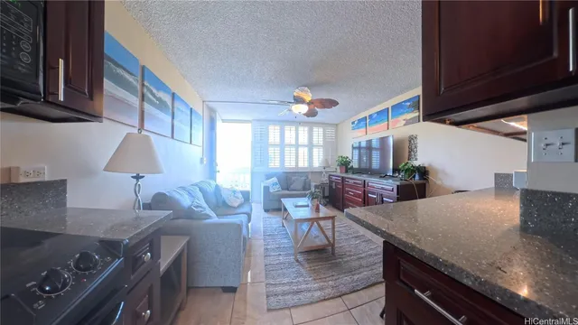 a view of a city with mountains in the background