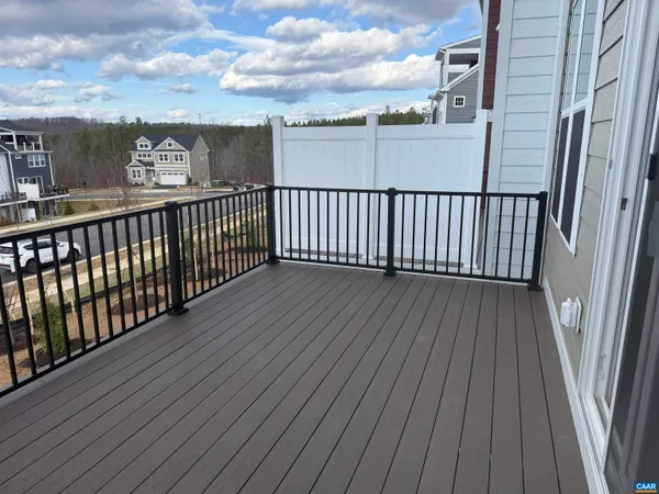 a view of city from a balcony
