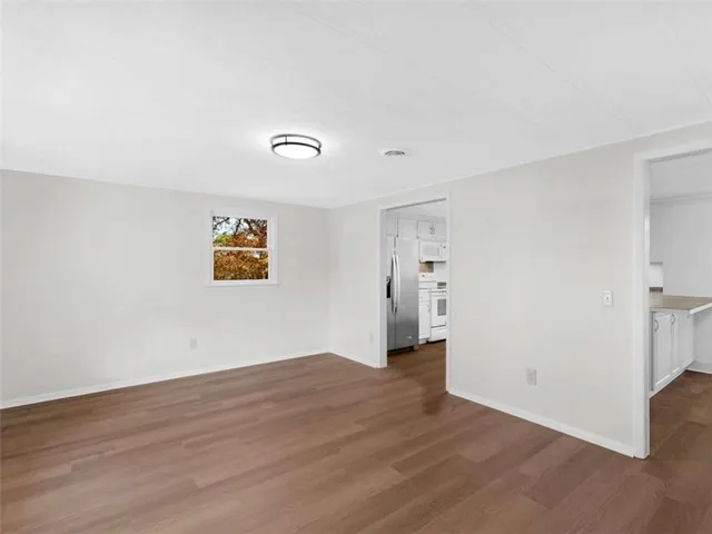 a view of an empty room