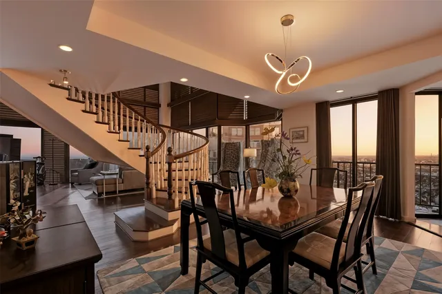 a kitchen with stainless steel appliances granite countertop lots of counter top space and furniture