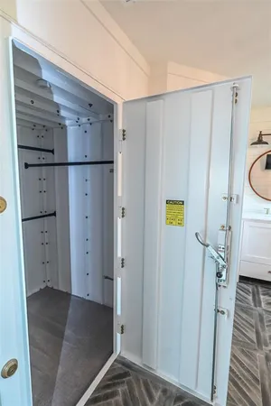a view of a walk in closet