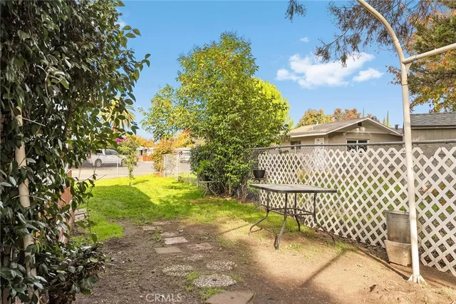 a view of a park with swings