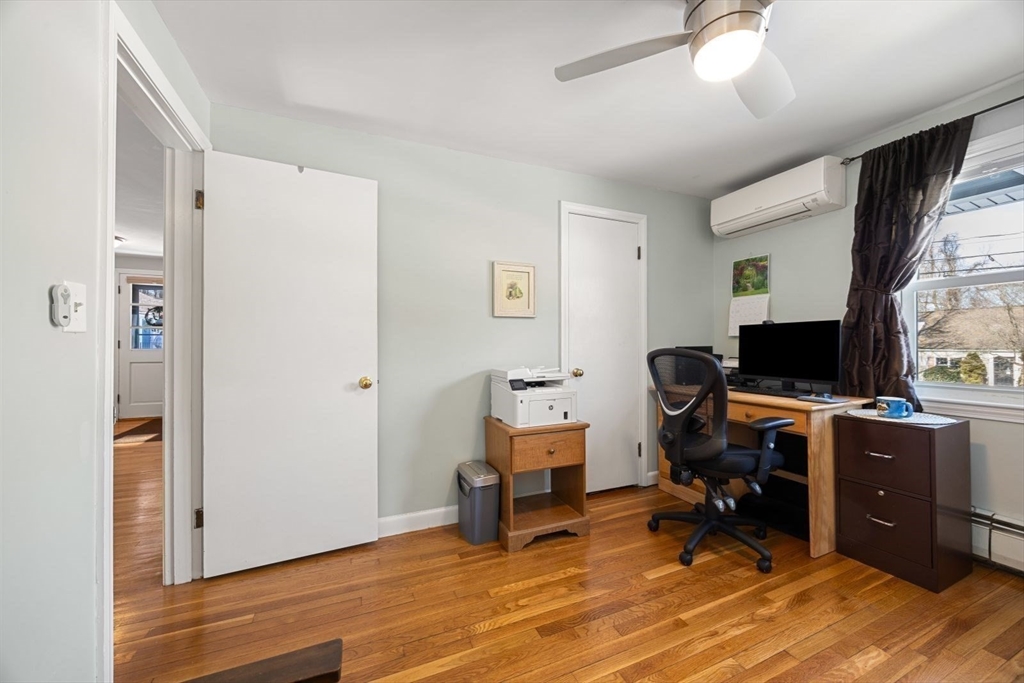 6 Cross Street Foxboro, MA 02035 - Photo 22 of 26 a view of a workspace with furniture and a window