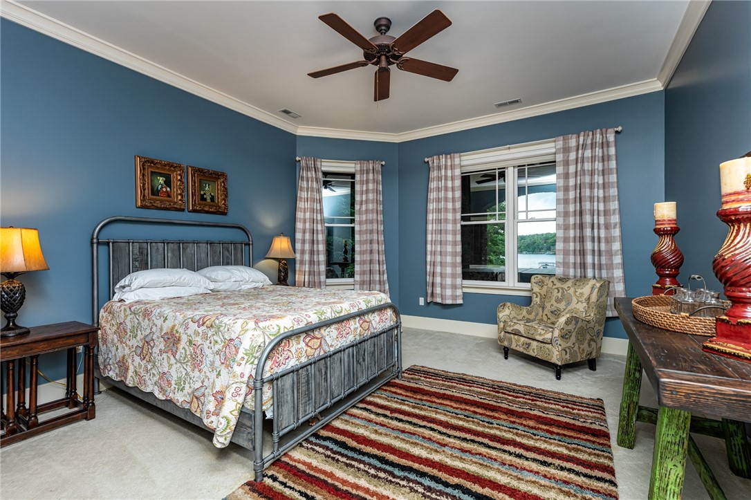 606 Wind Flower Drive Sunset, SC 29685 - Photo 33 of 49 Lower level bedroom - lake views