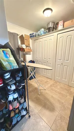 a view of an empty room with toys