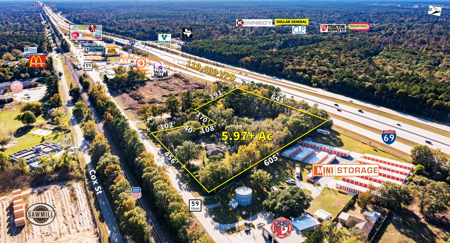 5.97-Ac Old Hwy 59-Site view South