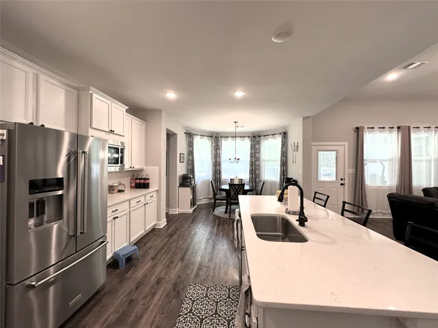 a view of an ocean and beach